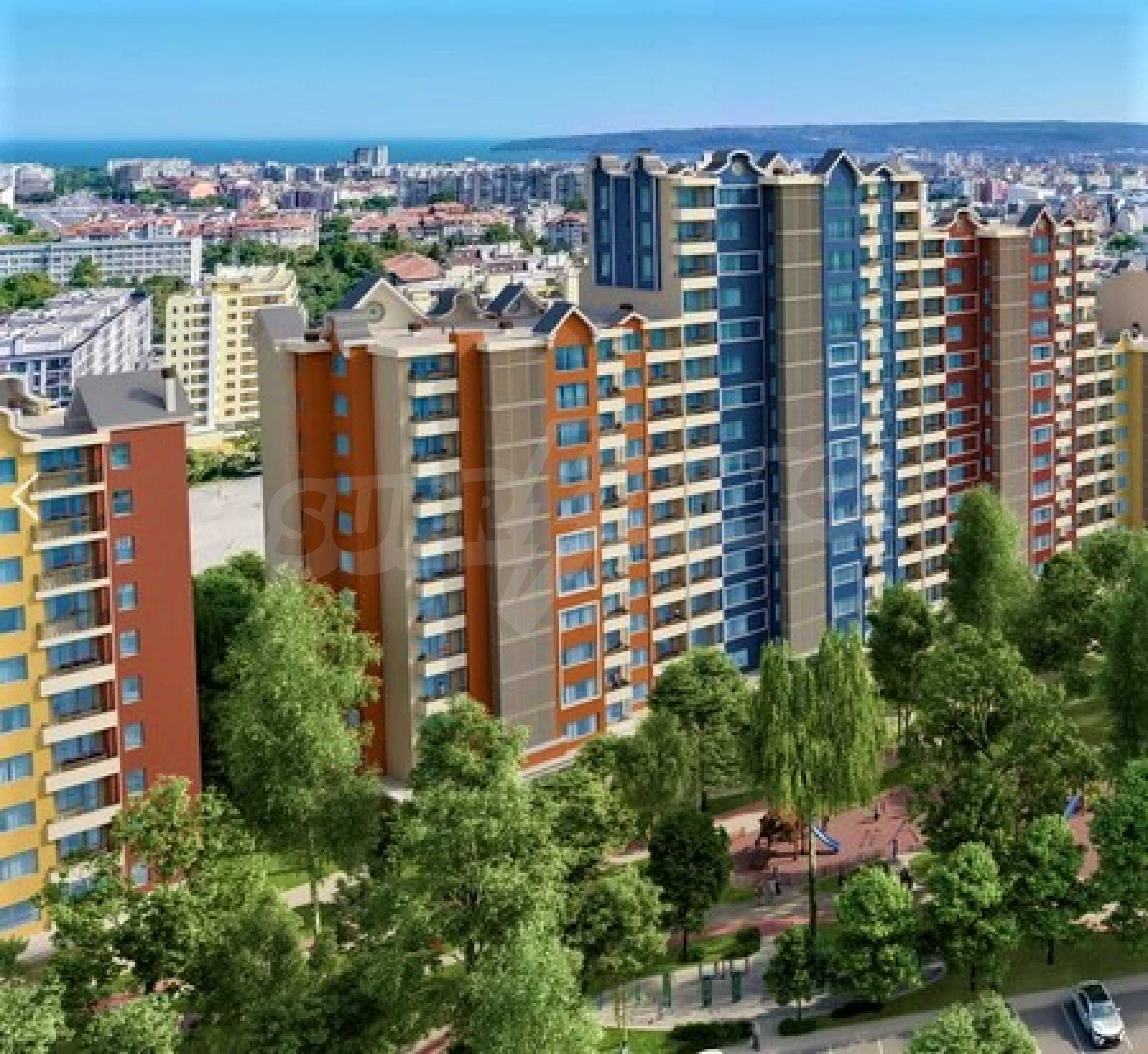 Zwei Zimmer Wohnung 115 M2 Neubau Block Cypress Zur Grand Mall Varna Verkauf Bds