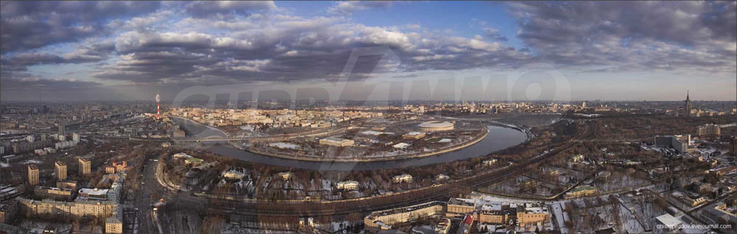 панорама москвы сверху
