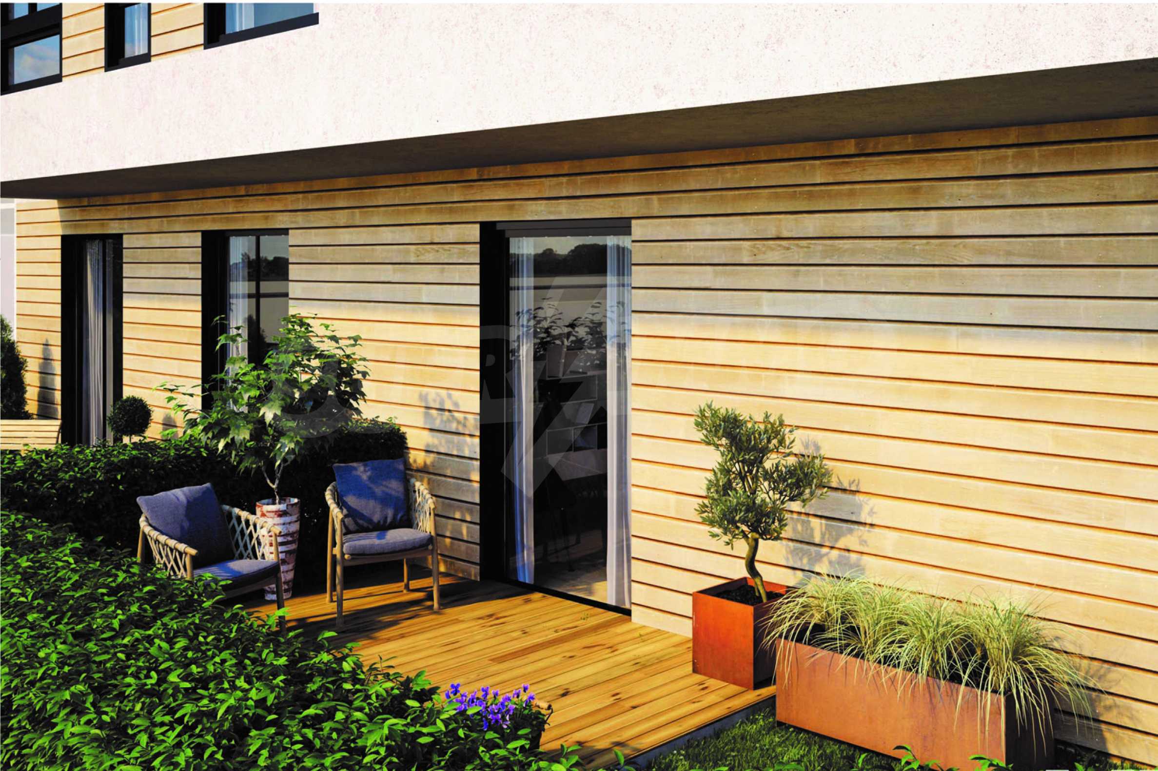 Ein-Zimmer-Wohnung in einem neuen Gebäude in Druzhba 1 neben einem Park