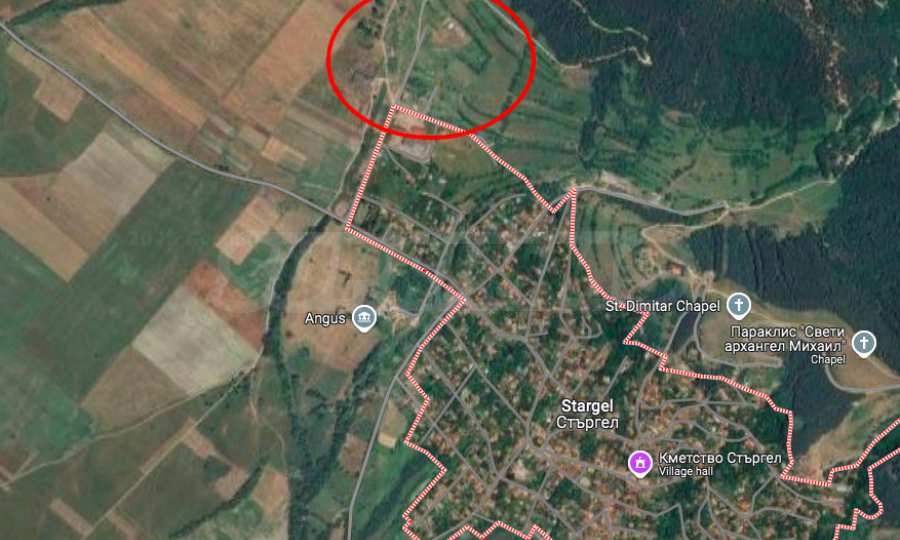 Парцел в регулация в с. Стъргел, в района на общ. Горна Малина 
