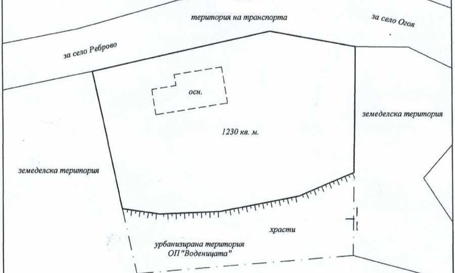 Plot of land facing an asphalt road and next to the river, in the peaceful village of Batuliya 