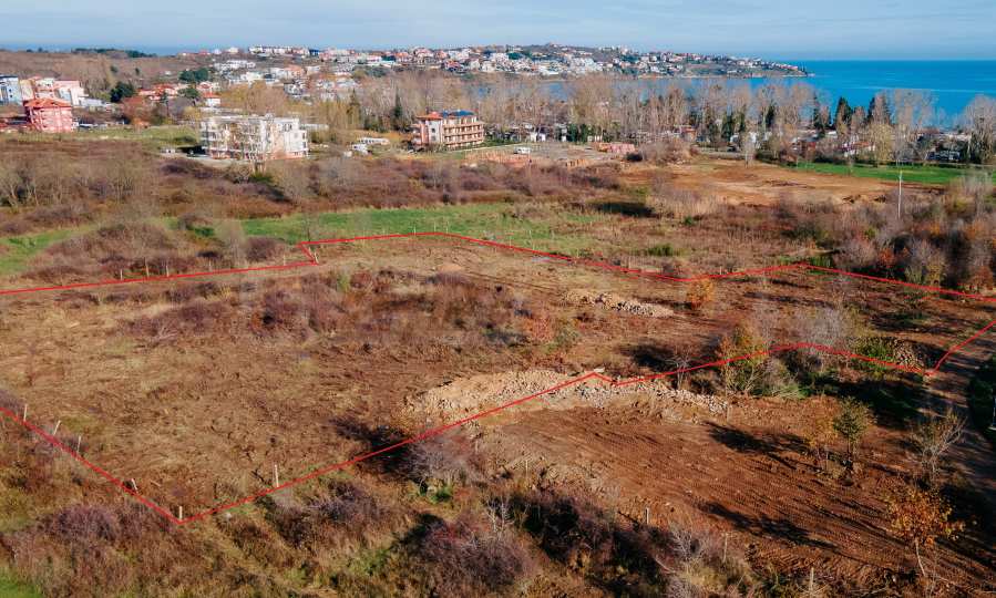 Земельный участок с видом на море, в 200 м от пляжа Каваци, Созополь. 