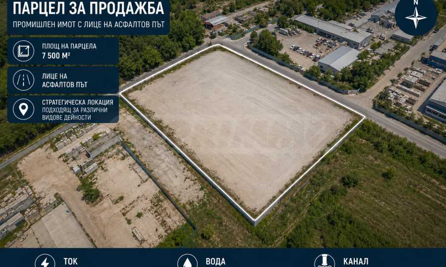 Земельный участок под коммерческую застройку в Софии, с потенциалом развития, общей площадью более 11 000 кв. м. 