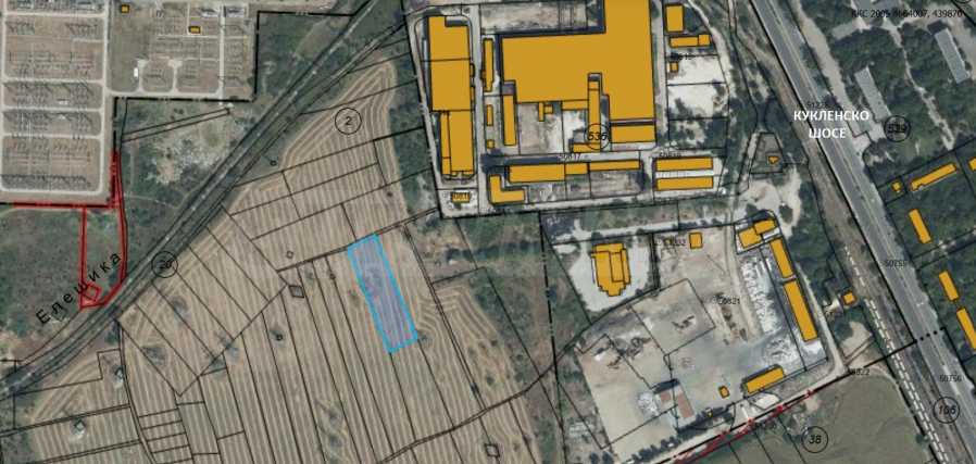 Индустриален парцел на втора линия зад Митницата в Пловдив