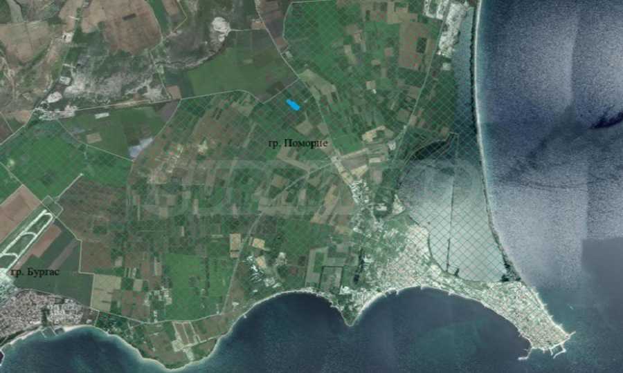 Земельный участок с видом на море, расположенный в районе остановки Лоза в Поморие. 